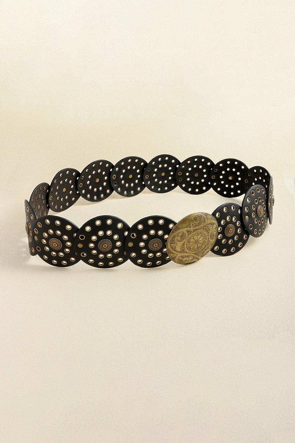 Vintage PU Leather Wide Belt - Trendsi - Flyclothing LLC