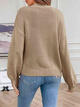 Floral Long Sleeve Open Front Cardigan - Trendsi - Flyclothing LLC