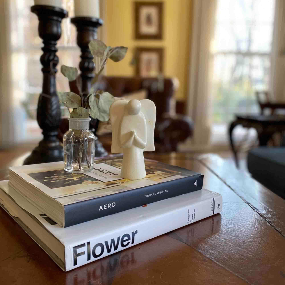 Soapstone Angel Sculpture, Natural Stone - SMOLArt - Flyclothing LLC