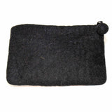 Hand Crafted Felt: White Cat Pouch - Global Groove Direct