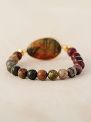 Geometrical Shape Beaded Bracelet - Trendsi