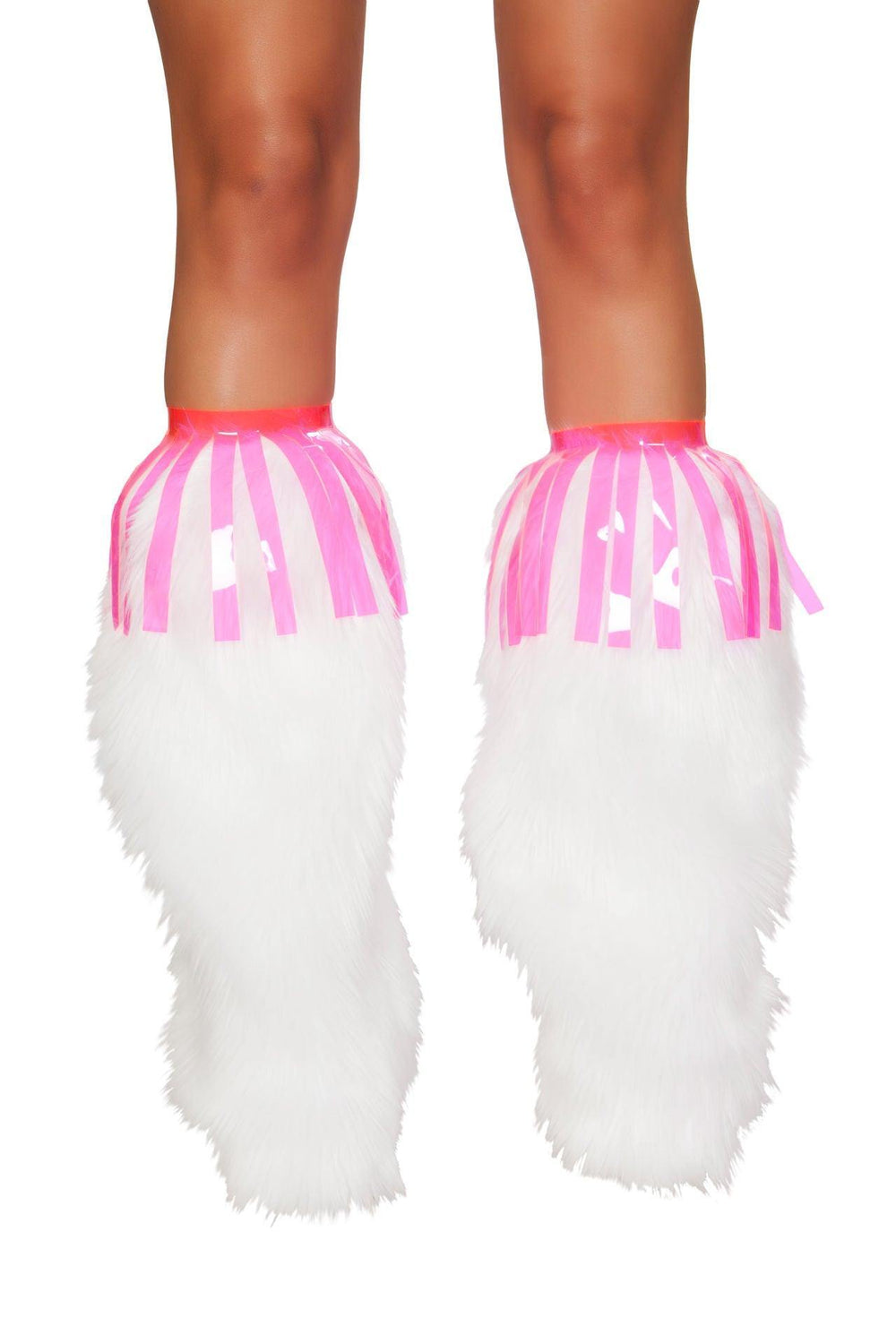 Roma Costume Pair of Vinyl Fringe Leg Wrap - Roma Costume
