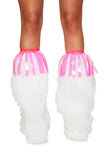 Roma Costume Pair of Vinyl Fringe Leg Wrap - Roma Costume