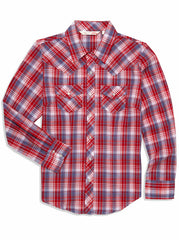 Women's Ely Cattleman Plaid Western Snap Shirt - Flyclothing LLC