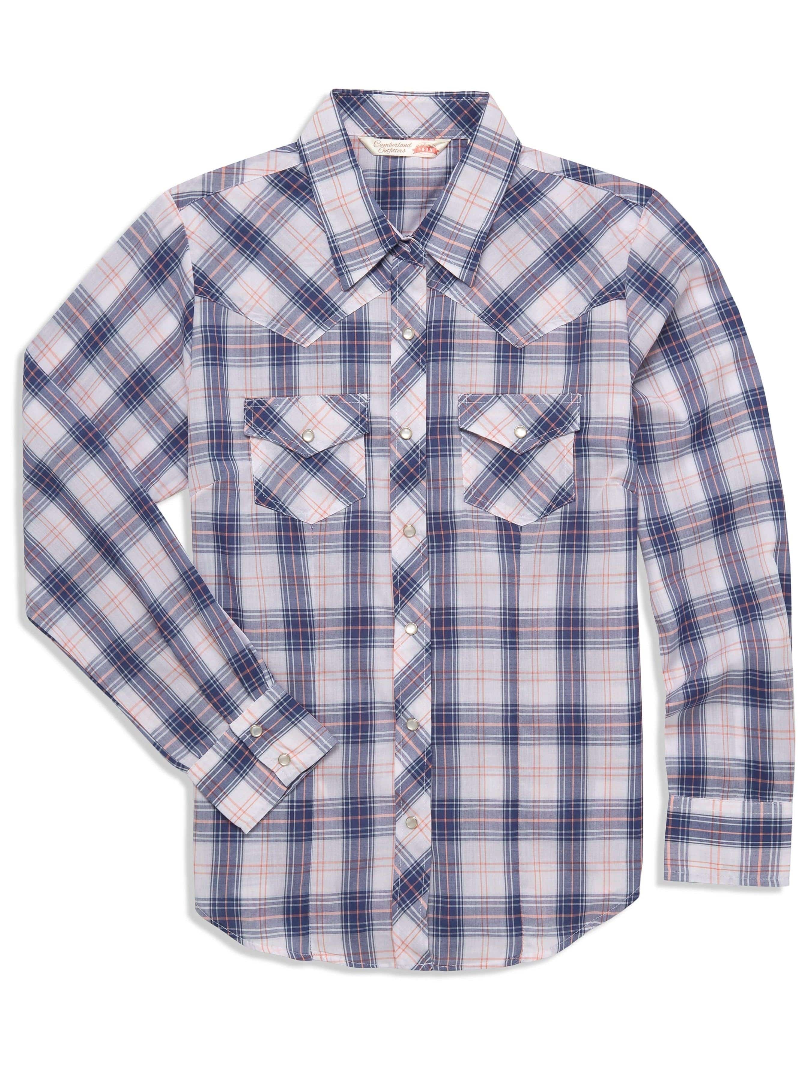 Women's Ely Cattleman Plaid Western Snap Shirt