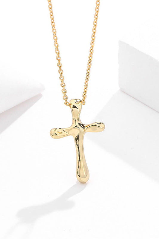 Cross Pendant 925 Sterling Silver Necklace - Trendsi