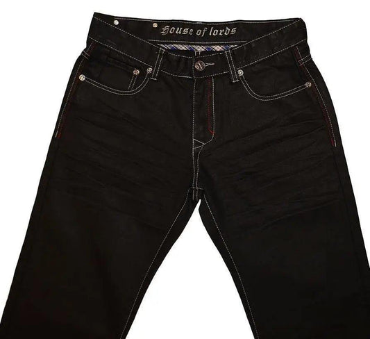 House of Lords Black Denim Jeans - Flyclothing LLC