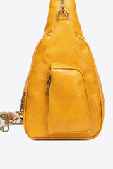 All The Feels PU Leather Sling Bag - Trendsi