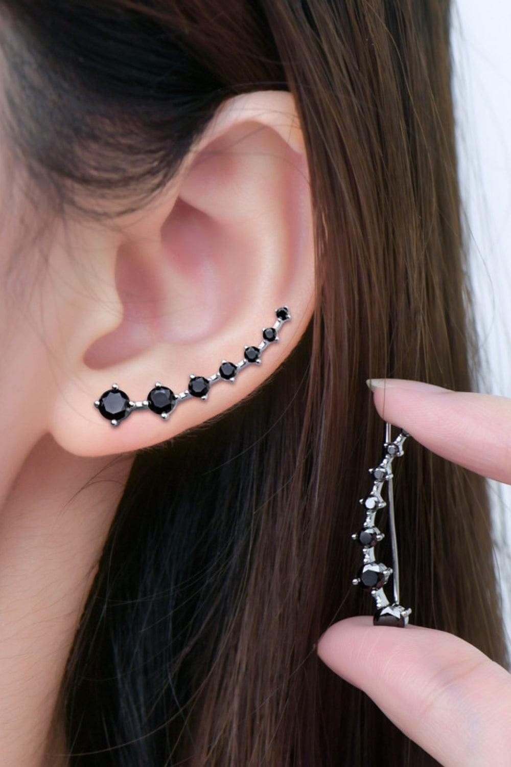 1.9 Carat Moissanite 925 Sterling Silver Earrings - Trendsi