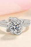 1 Carat Moissanite 925 Sterling Silver Ring - Trendsi