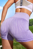 Wide Waistband Slim Fit Active Shorts - Trendsi - Flyclothing LLC