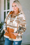 Geometric Quarter-Zip Hoodie - Trendsi - Flyclothing LLC