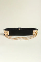 Elastic Belt with Chain - Trendsi - Flyclothing LLC