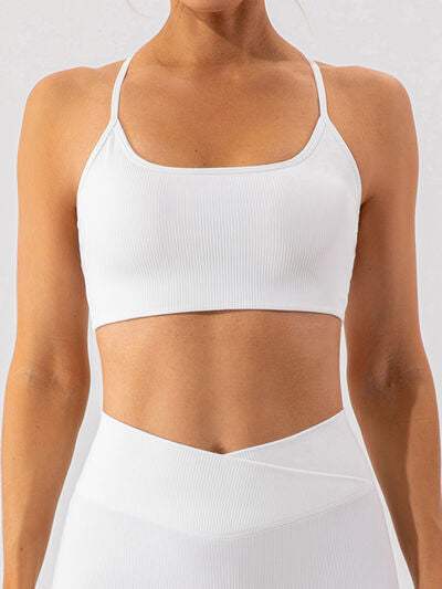 Spaghetti Strap Active Bra - Trendsi - Flyclothing LLC
