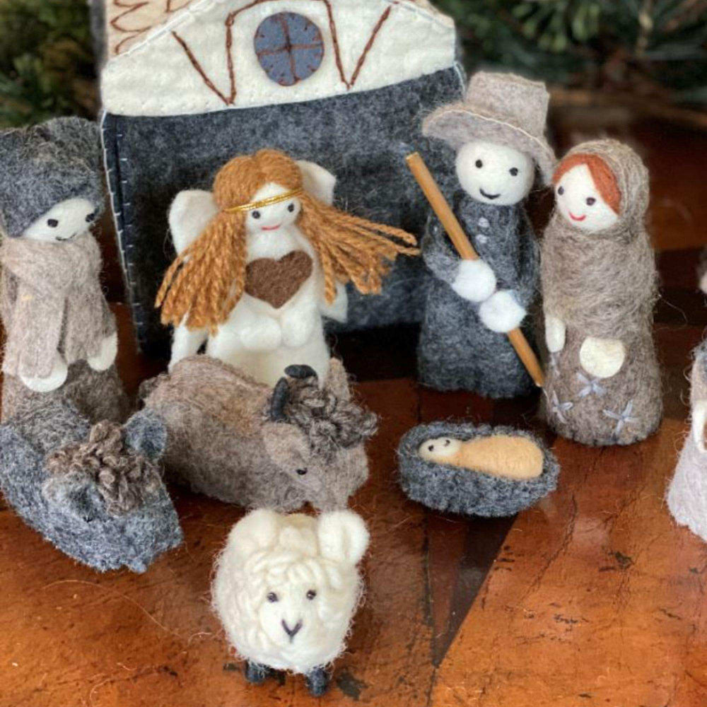 Felted Nativity 12-Piece Set - Global Groove Direct - Flyclothing LLC