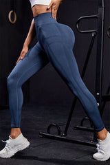 Wide Waistband High Waist Active Leggings - Flyclothing LLC