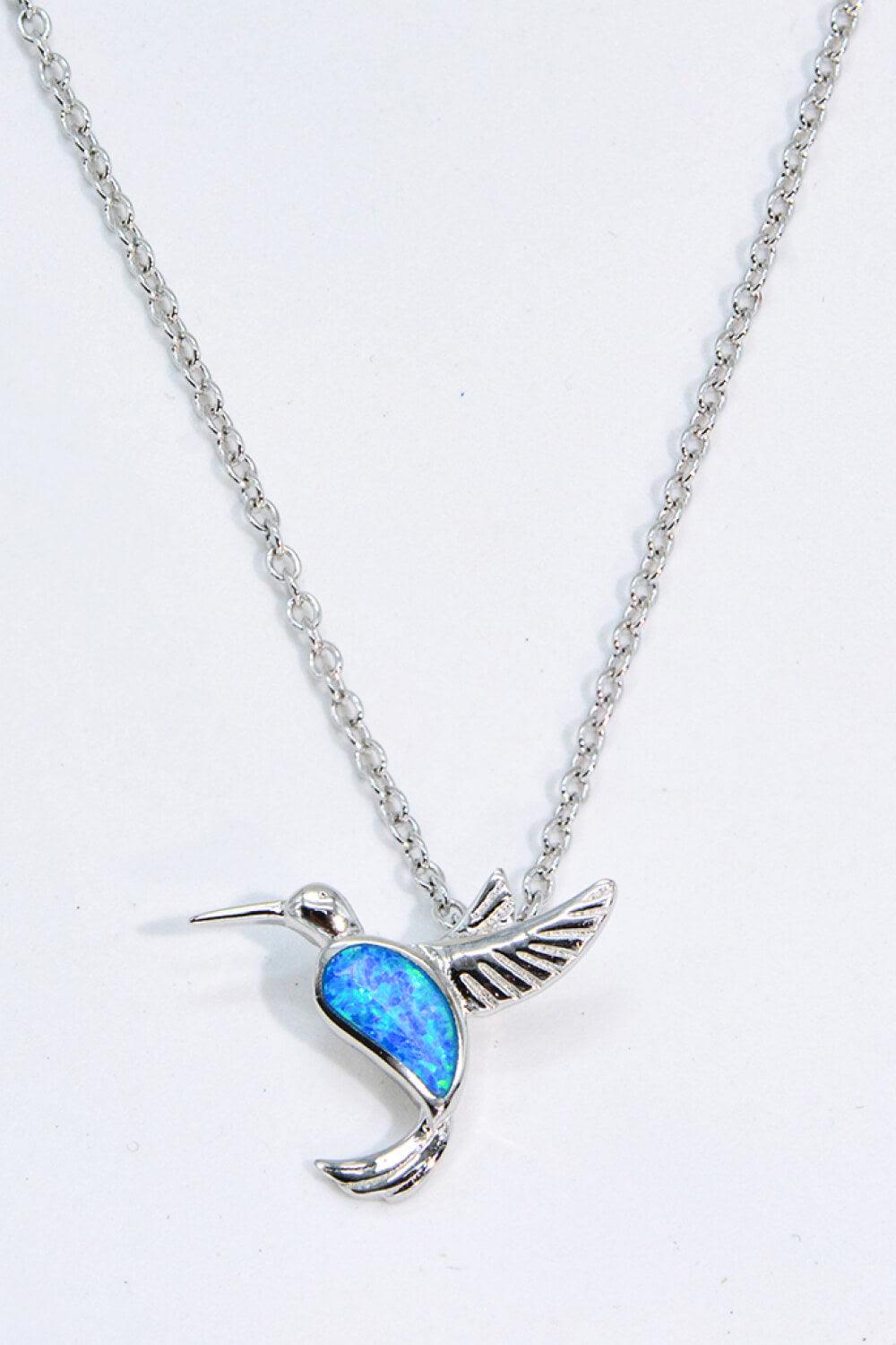 Opal Bird 925 Sterling Silver Necklace - Flyclothing LLC