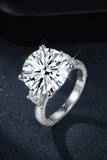 8.6 Carat Moissanite Platinum-Plated Ring - Trendsi