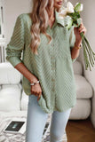 Collared Neck Long Sleeve Pocketed Shirt - Trendsi - Flyclothing LLC