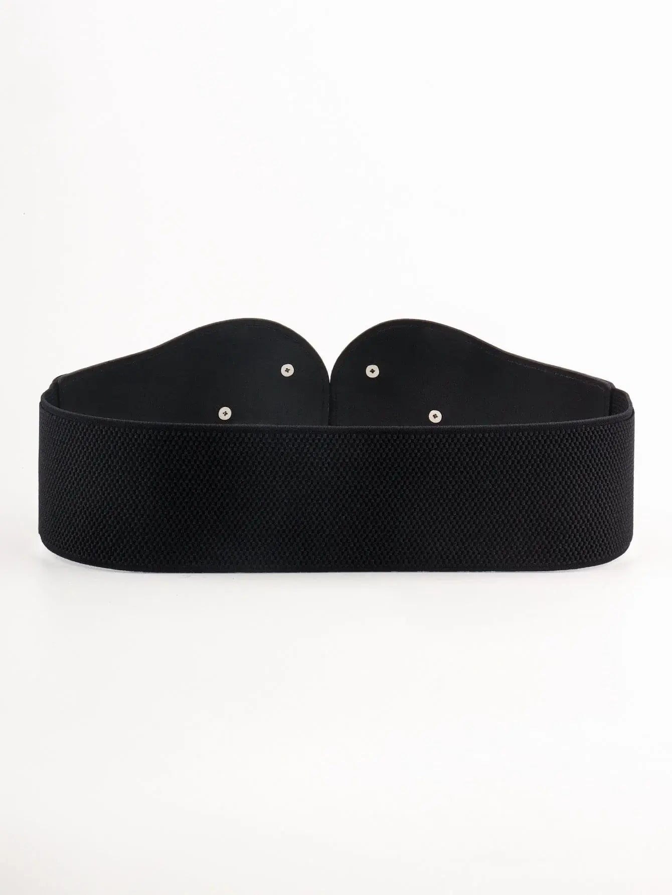 Alloy Buckle Elastic PU Belt - Trendsi - Flyclothing LLC