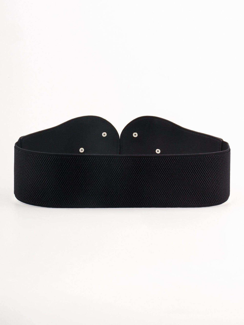 Alloy Buckle Elastic PU Belt - Trendsi - Flyclothing LLC