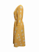 Geometric Notched Neck Dress - Trendsi - Flyclothing LLC