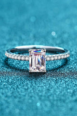 925 Sterling Silver Ring with Moissanite - Trendsi