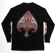 West Coast Choppers Devil L/S T-Shirt (Black) - Flyclothing LLC