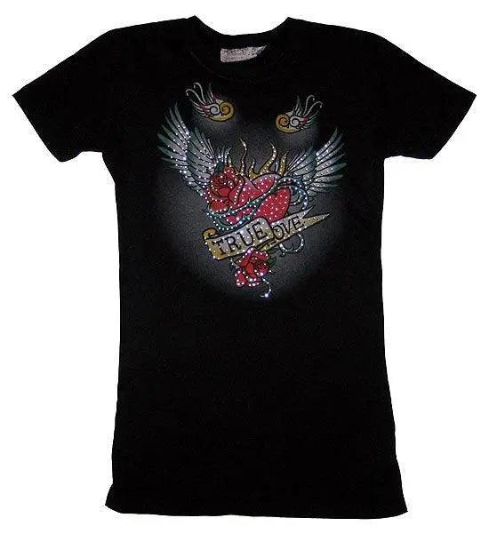 Sugar & Rox Rose True Love Tee - Sugar and Rox