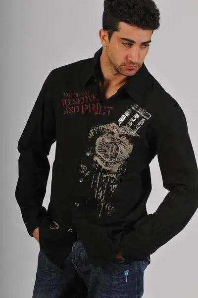 Pollution Clothing Polizia Shirt - Pollution Clothing - Flyclothing LLC