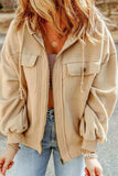 Zip-Up Drawstring Hooded Jacket - Trendsi - Flyclothing LLC