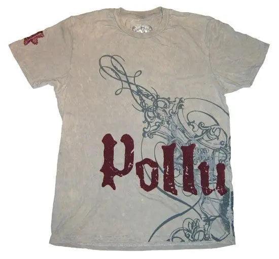 Pollution Clothing Flocked Shirt - Pollution Clothing
