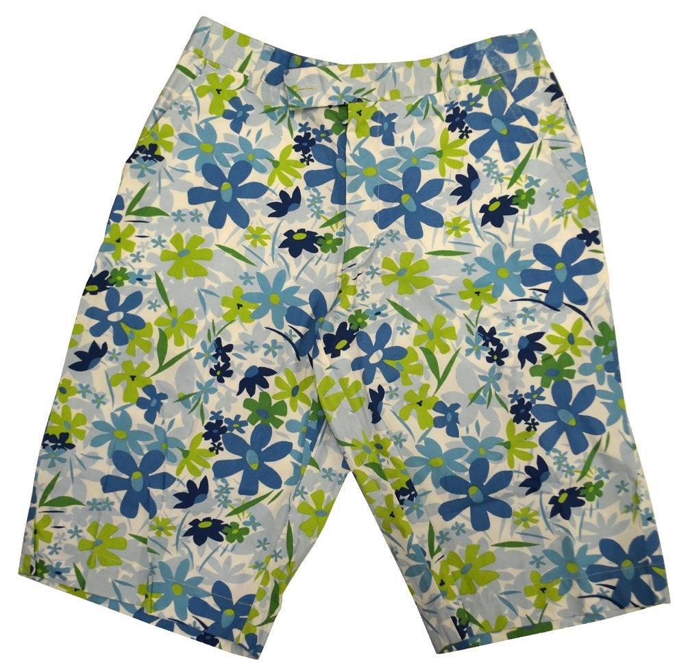 Capri Blue Floral Boardshorts - Flyclothing LLC