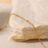 Stainless Steel Bead Anklet - Trendsi - Flyclothing LLC