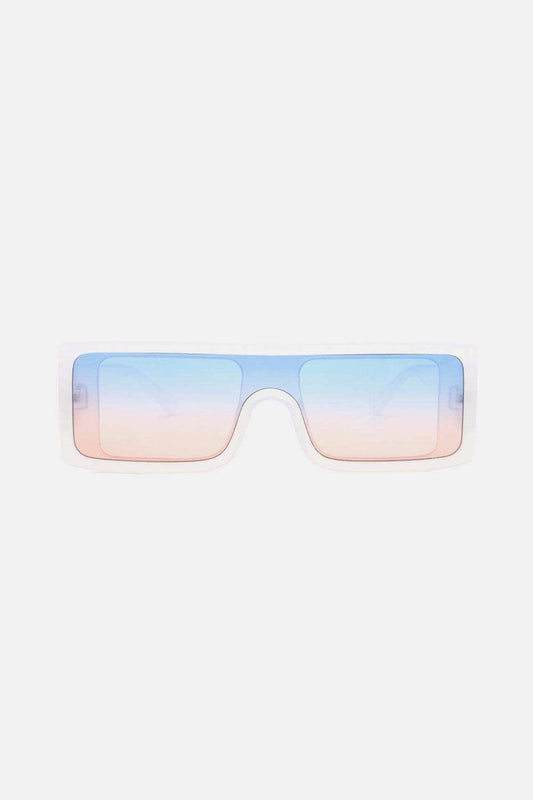 Polycarbonate Frame Rectangle Sunglasses - Trendsi - Flyclothing LLC