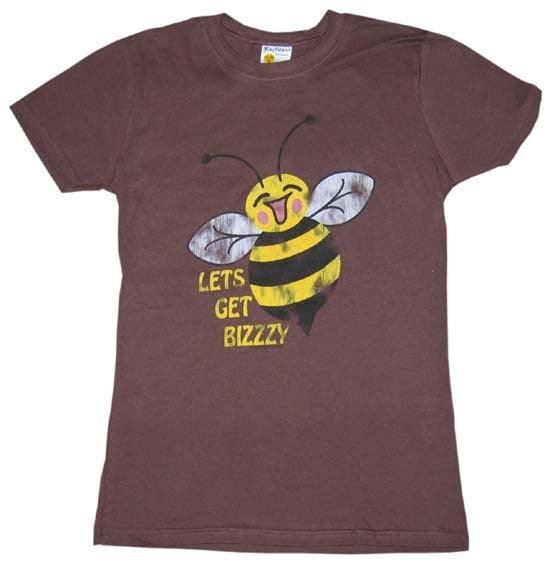 Let's Get Bizzy Flocked Tee - Anonymous