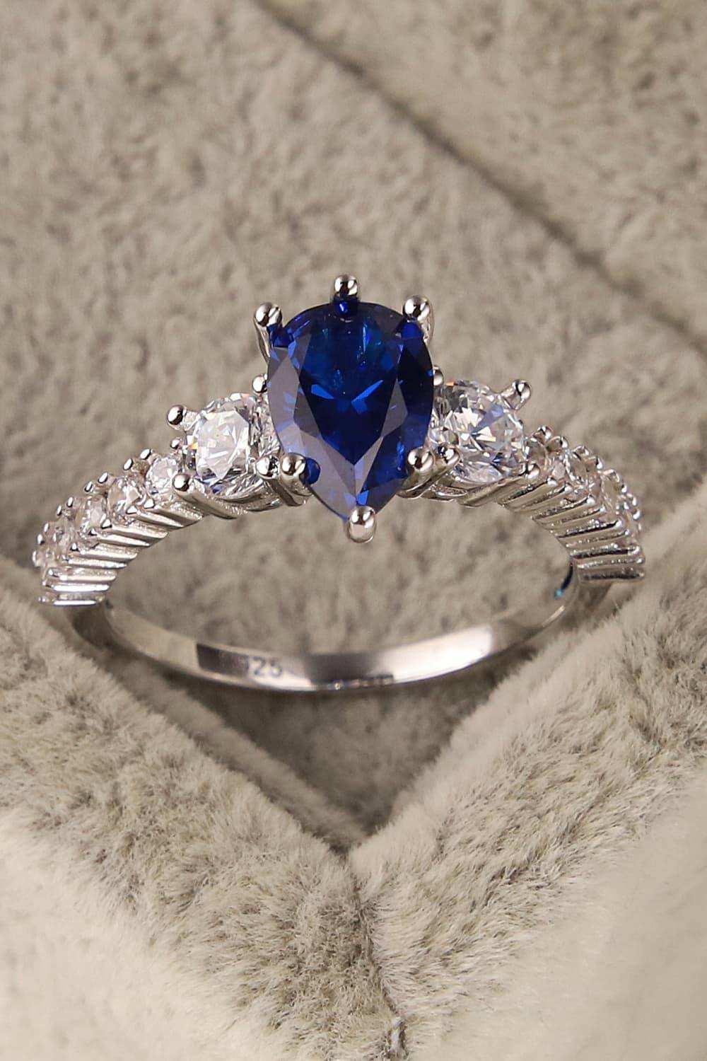 Spinel Pear Shape Ring - Trendsi - Flyclothing LLC