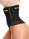 Full Size Lace Detail Shaping Shorts - Trendsi
