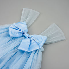 Bow Detail Sleeveless Mesh Dress