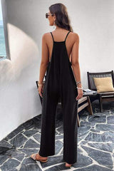 Pocketed Spaghetti Strap Overalls - Trendsi - Flyclothing LLC