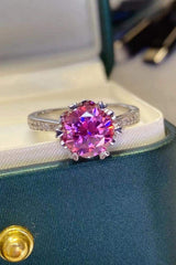 Shining For You 2 Carat Moissanite 925 Sterling Silver Ring - Trendsi - Flyclothing LLC