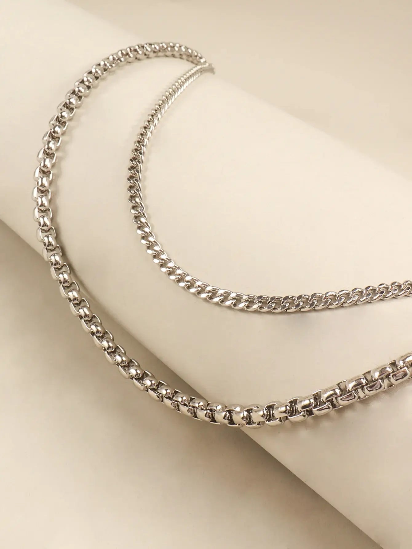 Double-Layered Metal Chain Belt - Trendsi - Flyclothing LLC