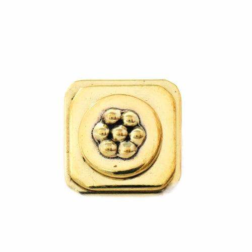 Floral Abstract Adjustable Brass Ring - Asha Handicrafts - Flyclothing LLC