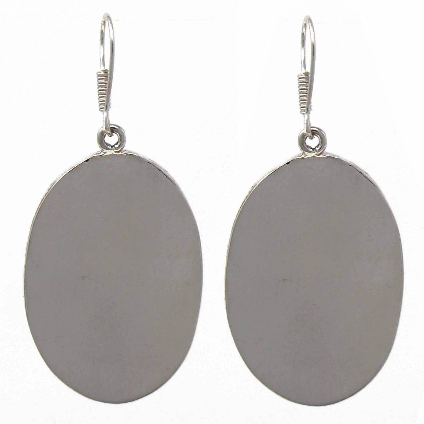 Banded Abalone Oval Earrings - Artisana - Flyclothing LLC