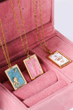 Tarot Card Pendant Copper Necklace - Trendsi - Flyclothing LLC