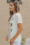 Lightning Graphic Round Neck Short Sleeve T-Shirt - Trendsi - Flyclothing LLC