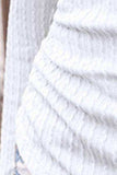 Textured Ruched V-Neck Long Sleeve T-Shirt - Trendsi - Flyclothing LLC