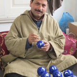 Handpainted Cat Ornaments, Set of 2 - Asha Handicrafts - Flyclothing LLC