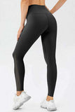High Waist Skinny Active Pants - Trendsi - Flyclothing LLC