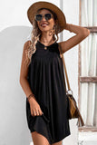Round Neck Sleeveless Mini Dress - Trendsi - Flyclothing LLC